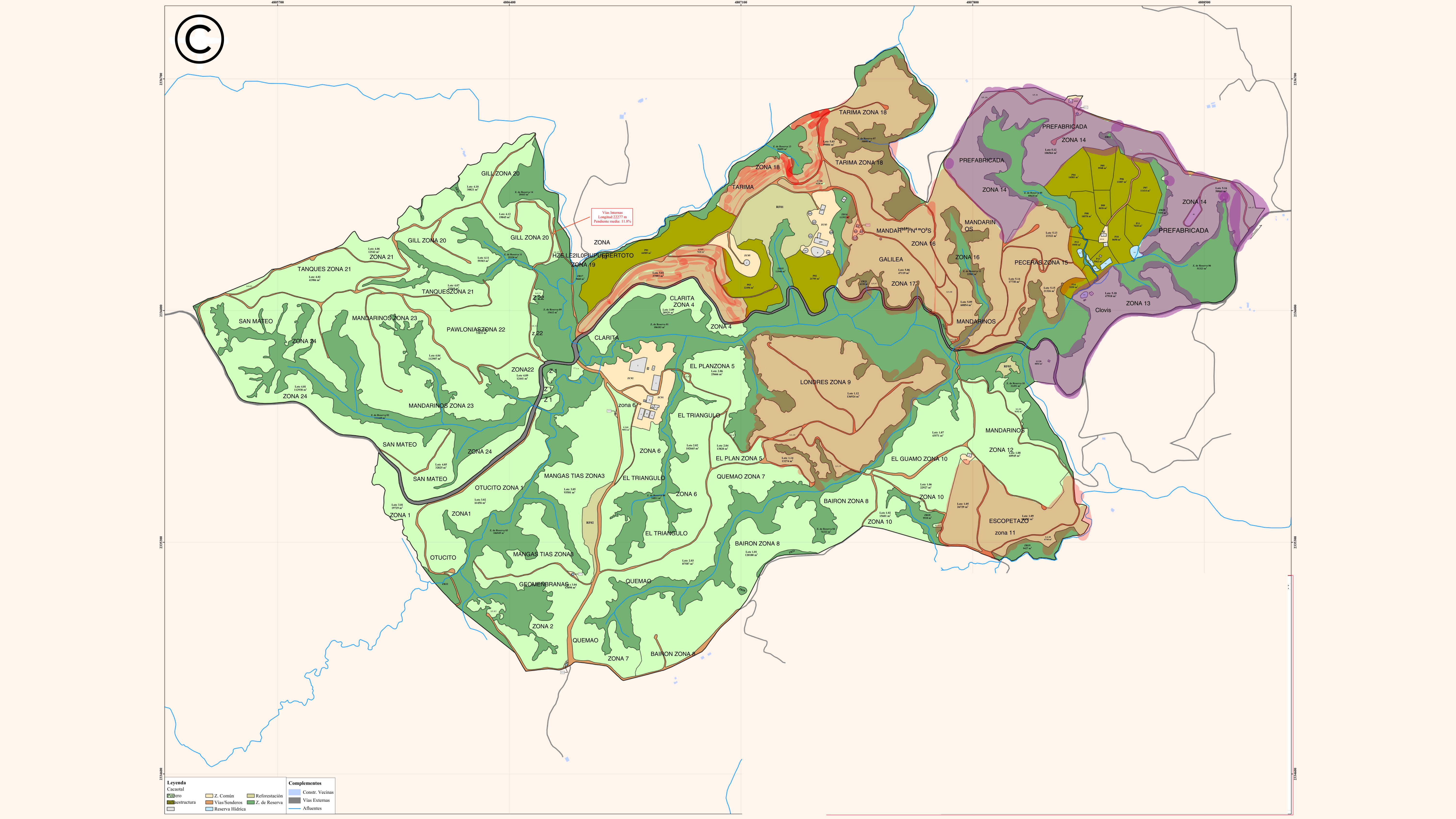 Mapa Cartográfico Detallado Nativa